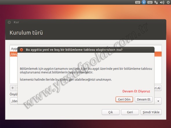 Ubuntu 12.10 Kurulum 7